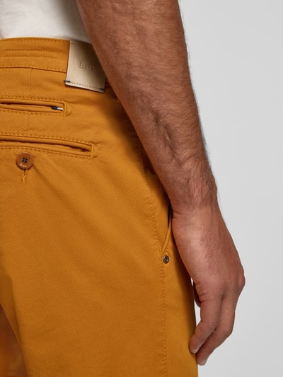 Brax Regular Fit Chino mit Gesäßtaschen Modell 'Fabio' DUNKEL GELB 3
