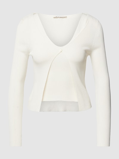 Tom Tailor Denim Gebreide cardigan in dubbele-laagjeslook Offwhite - 2