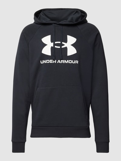 Under Armour Hoodie mit Label-Print Modell 'Rival' Black 2