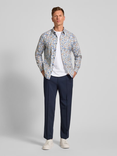 OLYMP Level Five Casual Fit Freizeithemd mit Kentkragen und Sportmanschetten Weiss 1