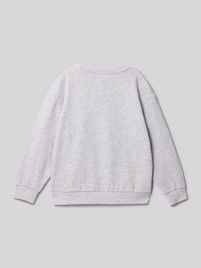 Tom Tailor Oversized Sweatshirt aus Baumwoll-Mix Mittelgrau Melange 3