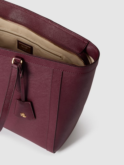 Lauren Ralph Lauren Shopper mit Label-Applikation Modell 'CLARE' Bordeaux 4