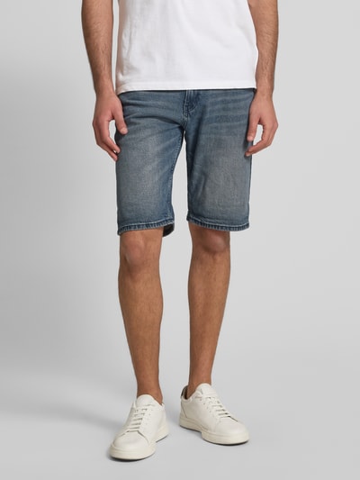 Tom Tailor Denim Slim fit bermuda van katoenmix, model 'PIERS' Blauw - 4