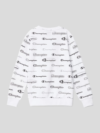 CHAMPION Sweatshirt mit Allover-Print Weiss 3