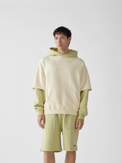 Preach Hoodie in Two-Tone-Machart Weiß 4