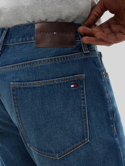 Tommy Hilfiger Straight Leg Bootcut-Jeans aus reiner Baumwolle Dunkelblau 3