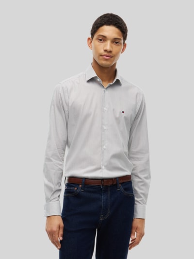 Tommy Hilfiger Slim Fit Businesshemd mit Logo-Stickerei Gruen 4