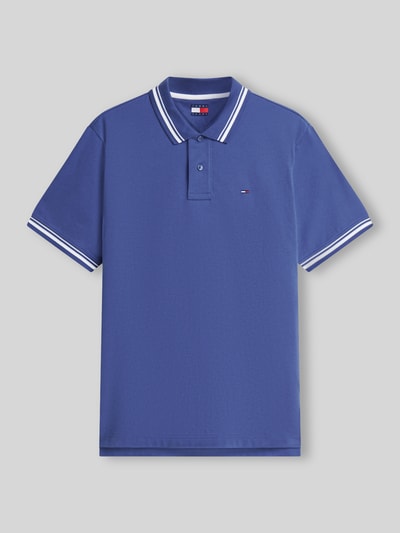 Tommy Jeans regular fit poloshirt van puur katoen Rookblauw - 2