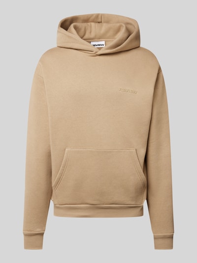 REVIEW Hoodie mit Kapuze Taupe 2