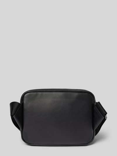 Lacoste Schoudertas met glad leer Zwart - 4