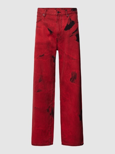 HUGO Jeans met structuurmotief Rood - 2