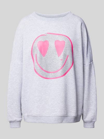 miss goodlife Sweatshirt met ribboorden Lichtgrijs - 2