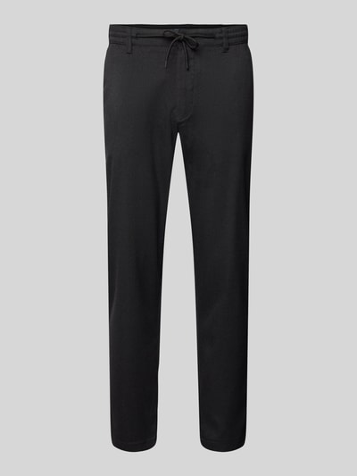 MCNEAL Tapered Fit Chino mit Tunnelzug Black 2