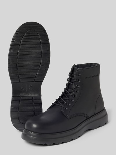 Armani Exchange Boots aus echtem Leder Modell 'LEA' Black 4