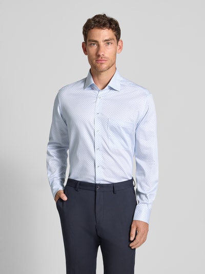 ETERNA Comfort Fit Business-Hemd mit Kentkragen Bleu 4