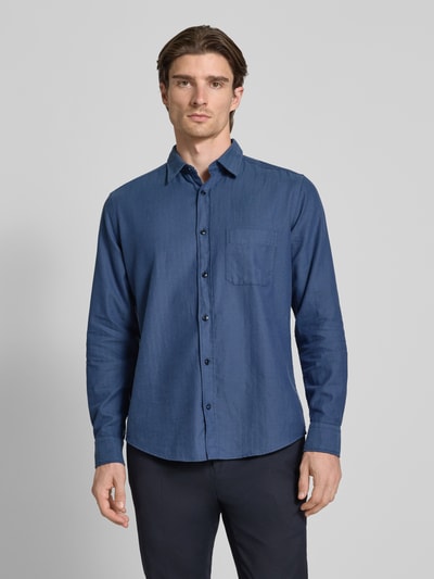 OLYMP Level Five Slim Fit Freizeithemd mit Kentkragen Marine 4