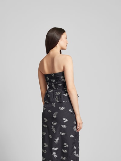 BAUM & PFERDGARTEN Bandeau-Top mit Allover-Muster Black 5