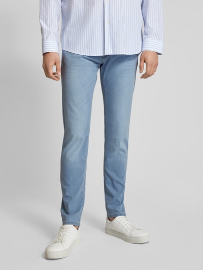 Pierre Cardin Tapered fit jeans in 5-pocketmodel, model 'Lyon' Lichtblauw - 4