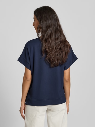 Milano Italy Bluza z rękawem 1/2 Granatowy 5