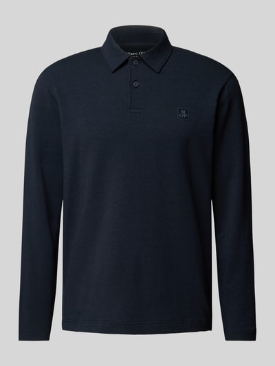 Marc O'Polo Regular fit poloshirt met biologisch katoen Marineblauw - 2