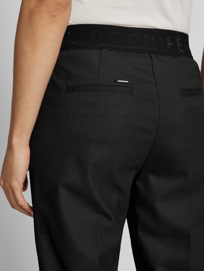 Brax Tapered Fit Stoffhose mit Bügelfalten Modell 'Maron' Black 3