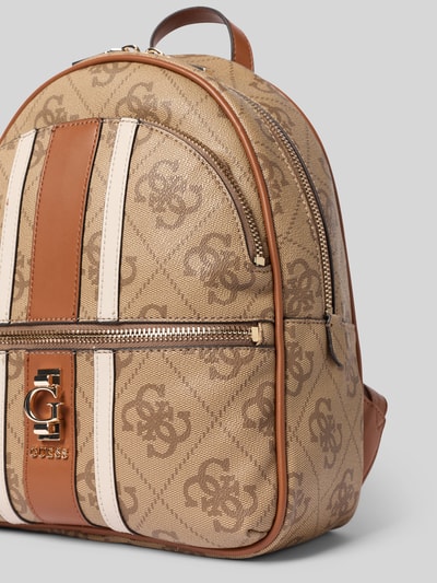 Guess Rucksack im Logo-Design Modell 'ERENIA' Hellbraun 3