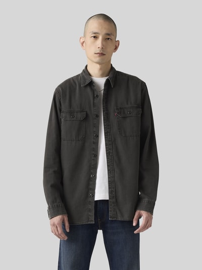 Levi's® Relaxed Fit Jeanshemd aus reiner Baumwolle Black 4