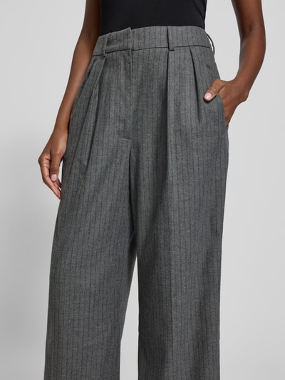 black palms Stoffhose mit Bundfalten Marine 3