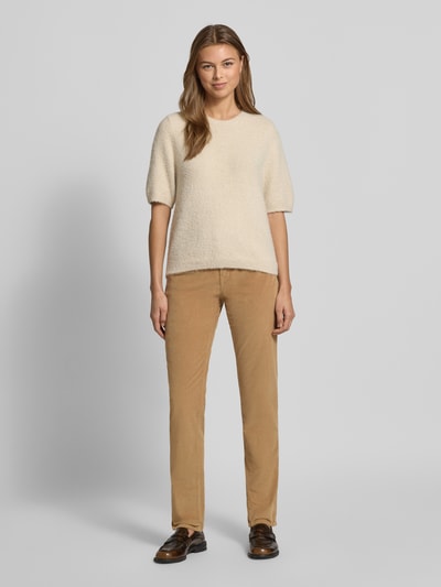 Brax Spodnie materiałowe z wpuszczanymi kieszeniami model ‘MARY’ Beżowy 1