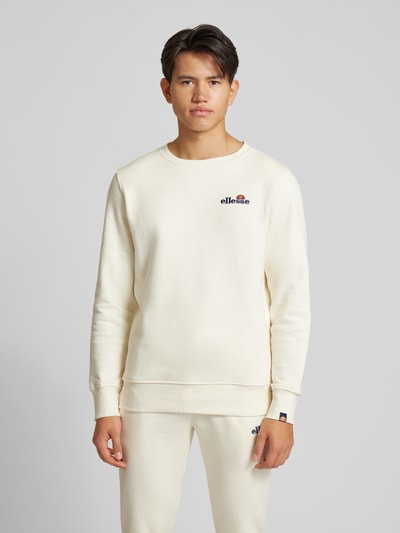 Ellesse Sweatshirt met labelstitching, model 'Fierro' Offwhite - 4