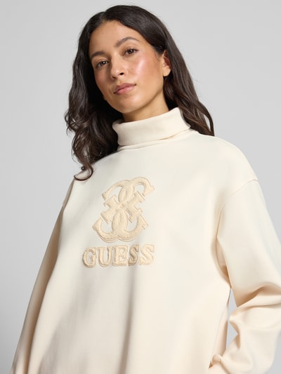 Guess Activewear Sweatjurk met opstaande kraag, model 'CARMEN' Offwhite - 3