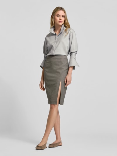 Style Icon Collection Bluse mit Stehkragen - curated by Anouk Yve Mittelgrau Melange 1