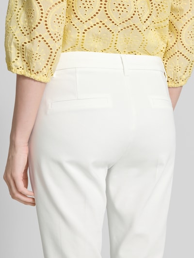 FREE/QUENT Stoffen broek met steekzakken, model 'Isadora' Wit - 3