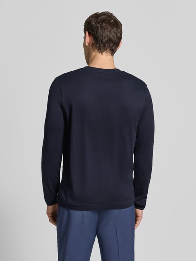 CINQUE Shirt met lange mouwen met ronde hals model 'Baldi' Marineblauw - 5