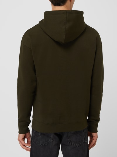 Jack & Jones Hoodie van katoenmix, model 'Star' Donkergroen - 5