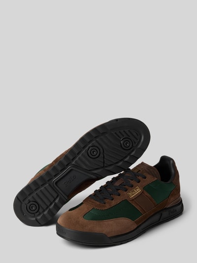 Polo Ralph Lauren Sneakers met vetersluiting, model 'WIMOH' Cognac - 4