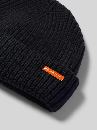 Barbour Beanie aus Baumwoll-Woll-Mix Black 2