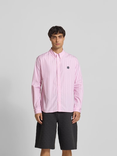 Kenzo Freizeithemd mit Logo-Stitching Hellrosa 4