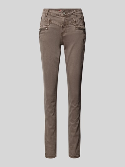 Buena Vista Skinny Fit Jeans mit Gesäßtaschen Schlamm 2