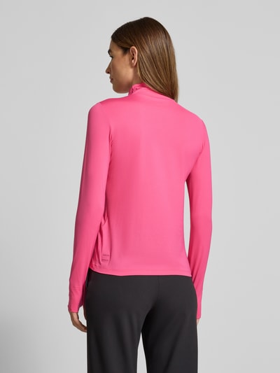 Marc Cain Shirt met lange mouwen en opstaande kraag Felroze - 5
