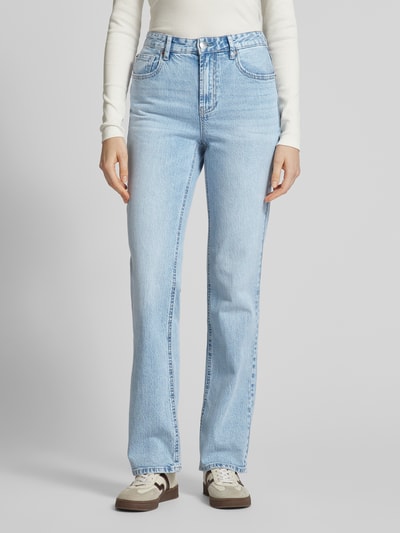 Vero Moda Straight Fit Jeans aus Baumwoll-Mix Modell 'TESSA' Hellblau 4