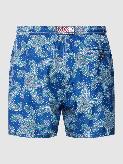 MC2 Saint Barth Badehose mit Allover-Muster Modell 'LIGHTING' Dunkelblau 3