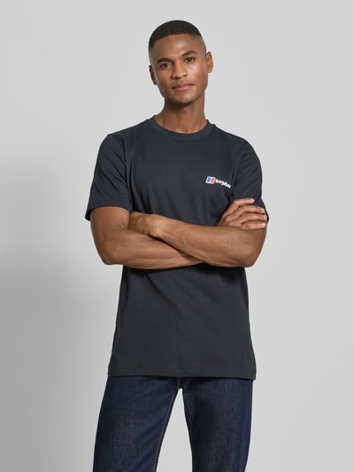 Berghaus T-Shirt mit Logo und Rundhalsausschnitt Black 4