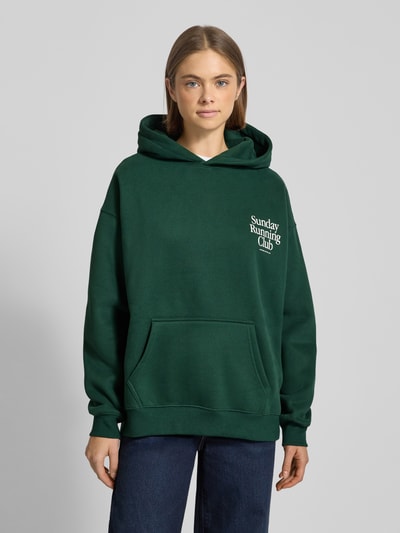 ANOTHER COTTON LAB Hoodie mit elastischen Abschlüssen Dunkelgruen 4