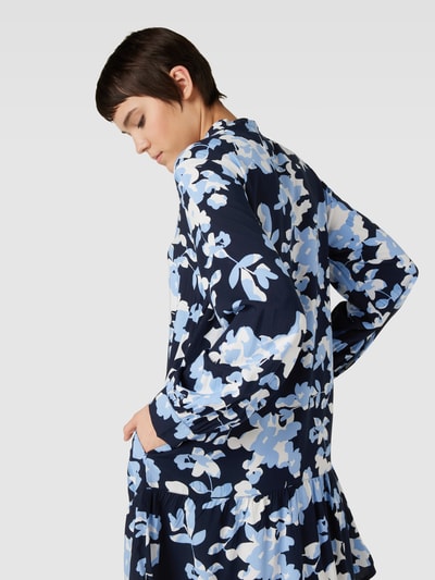 Tom Tailor Mini-jurk van viscose met all-over motief Bleu - 3