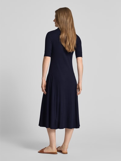 Christian Berg Woman Polokleid mit Druckknopfleiste Dunkelblau 5