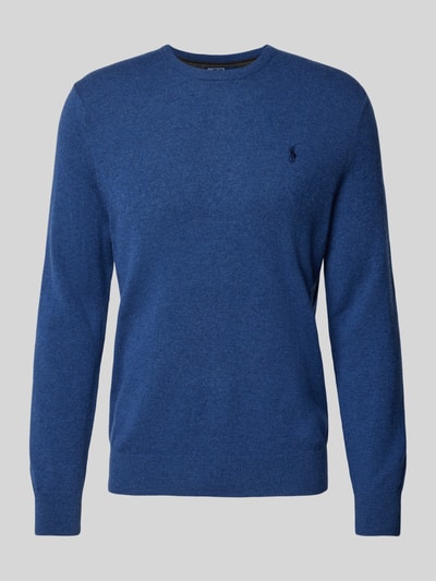 Polo Ralph Lauren Strickpullover aus Lanawolle mit Rundhalsausschnitt Blau 1