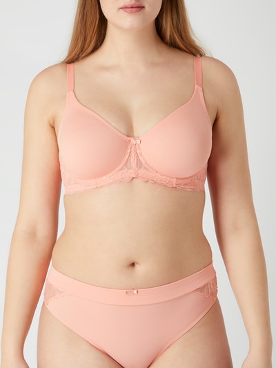 Blue Label PLUS SIZE Bügel-BH aus Mikrofaser und Spitze Modell 'Valencia' Apricot 4