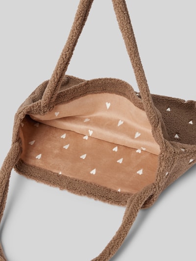 STUDIO NOOS Shopper aus Teddyfell Taupe 5