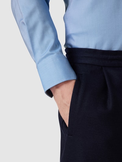 BOSS Regular fit zakelijk overhemd van twill met structuurmotief en extra lange mouwen Bleu - 3